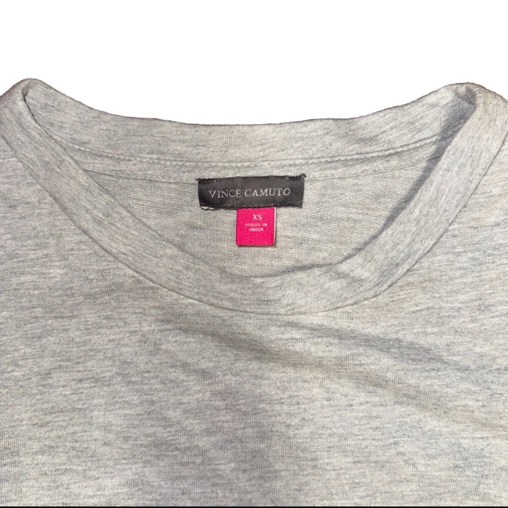 Vince Camuto Bonjour Weekend Heather Gray Size XS Preppy Academia Lounge Flaw - Picture 3 of 5
